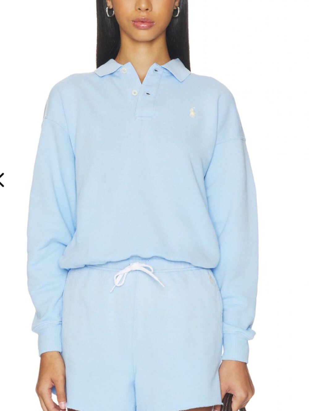 Ralph Lauren Blue Island Fleece Polo- Large